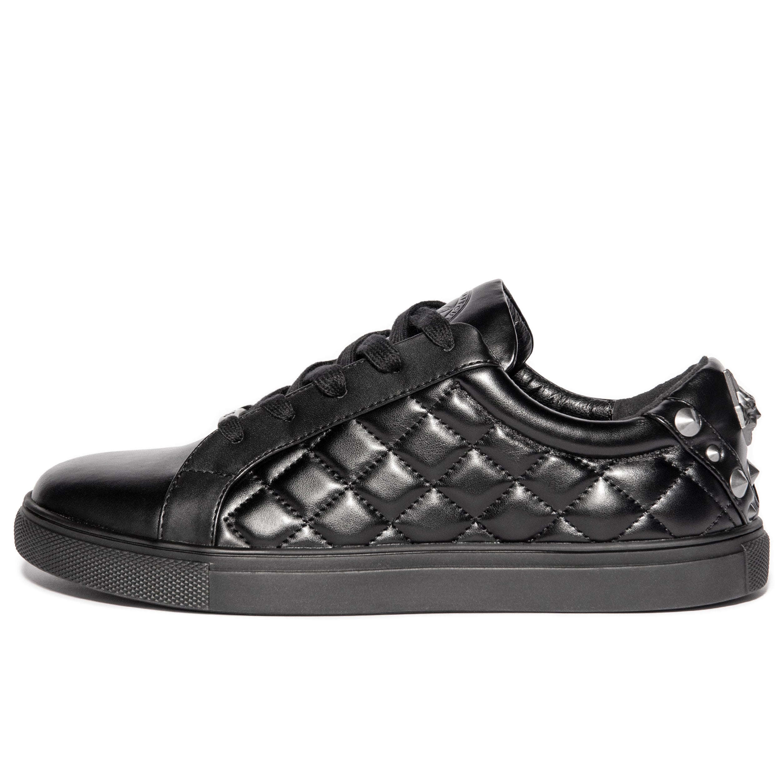 Black quilted sneakers online