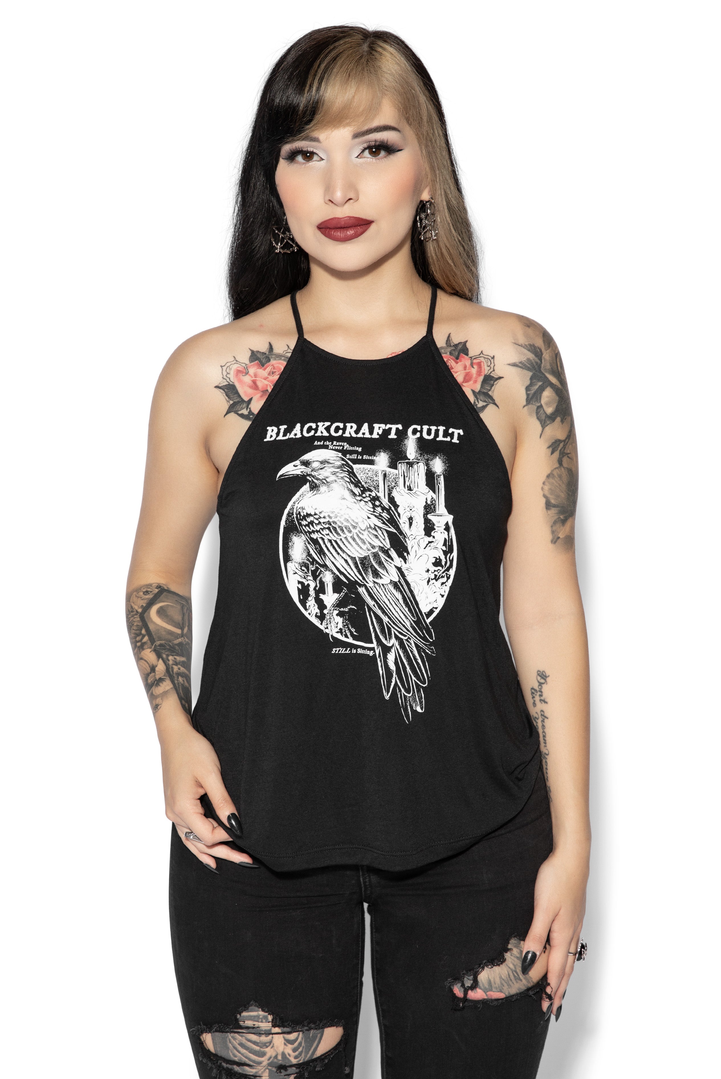 Hail The Raven - Flowy Tank – Blackcraft Cult