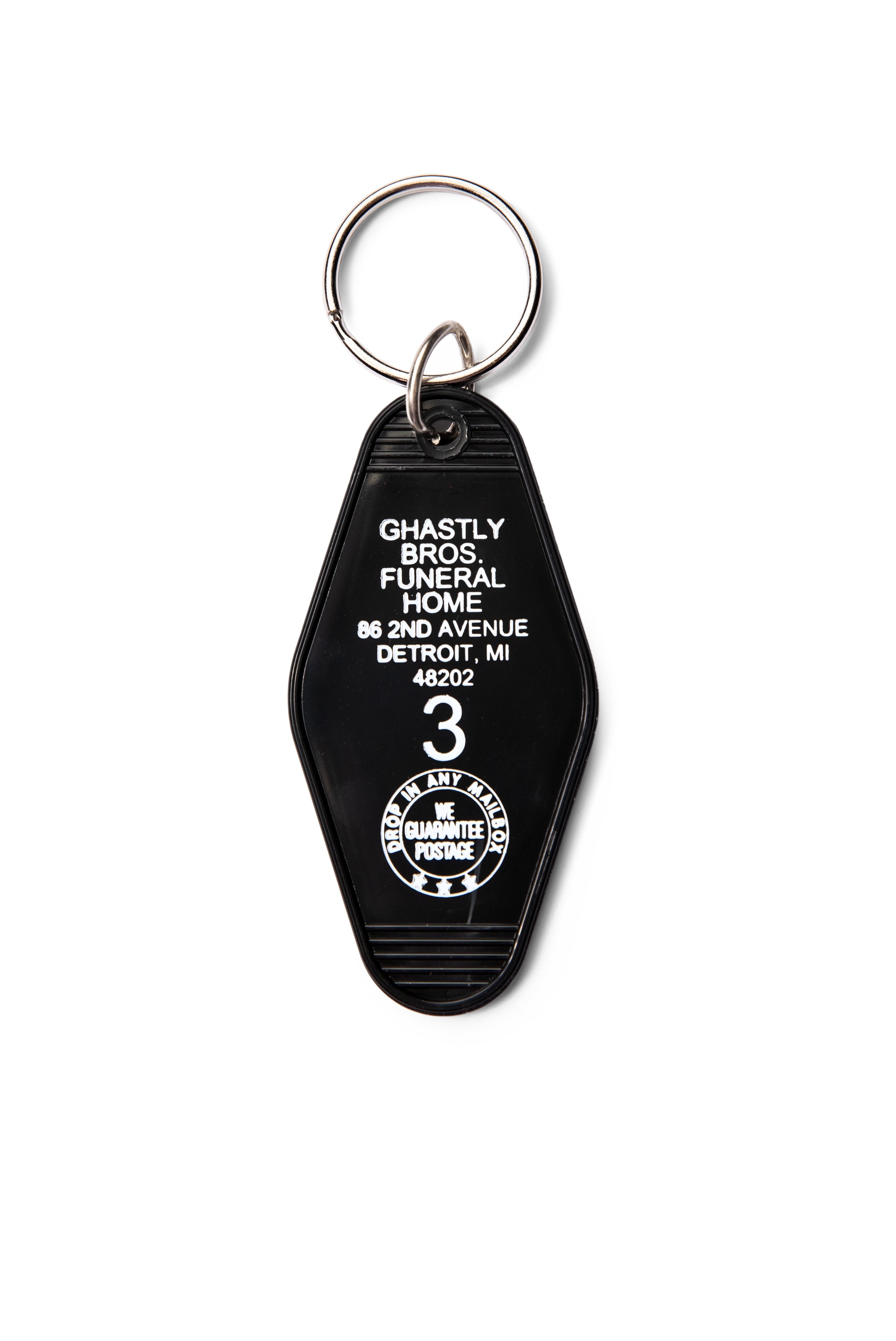 Motel Key Fob - Ghastly Bros. Funeral Home – Blackcraft Cult