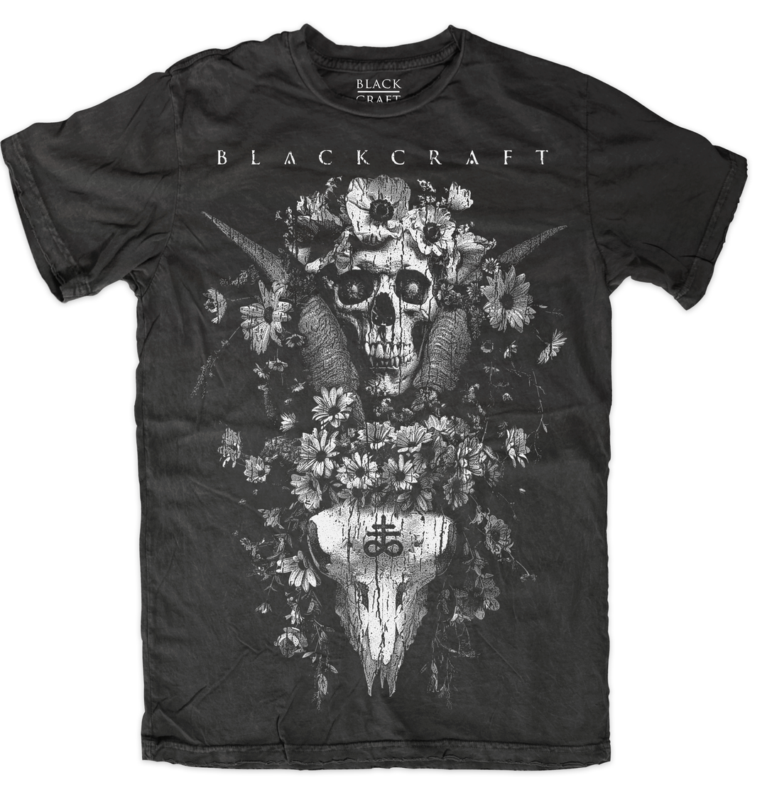 A classic black cotton tee with custom Blackcraft artwork on the front. 