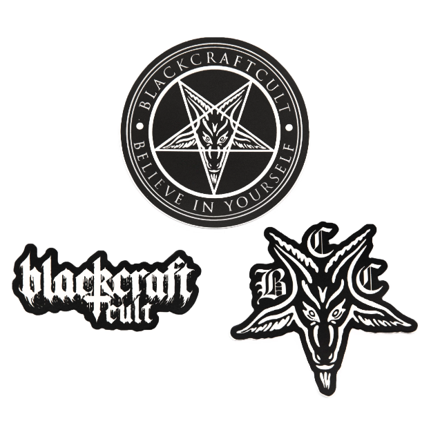 Blackcraft Die Cut Sticker Pack #1 – Blackcraft Cult