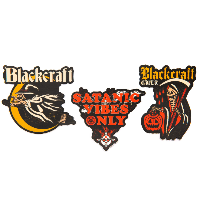 Blackcraft Die Cut Sticker Pack #6 – Blackcraft Cult