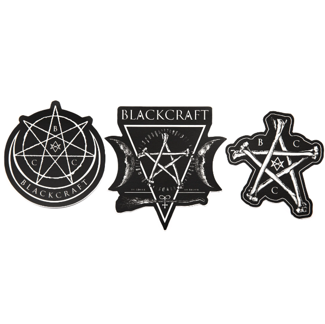 Blackcraft Die Cut Sticker Pack #7 – Blackcraft Cult