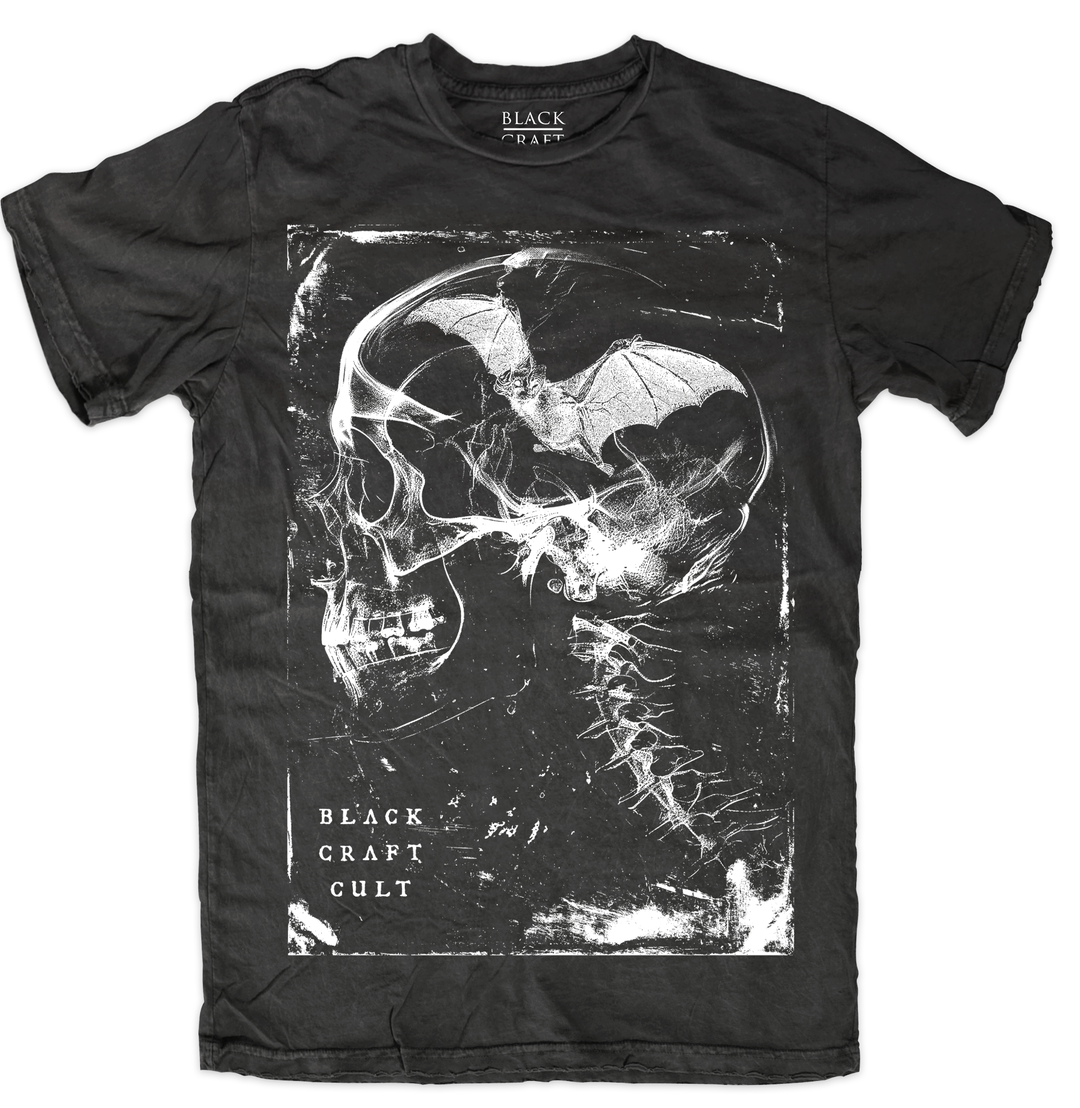 A classic black cotton tee shirt with custom Blackcraft artwork on the front. 