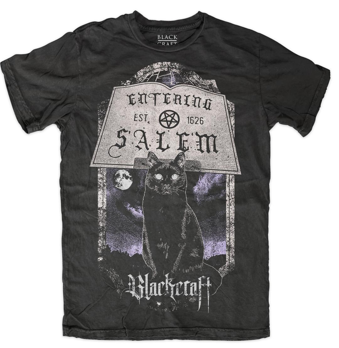 A classic black cotton tee shirt with custom Blackcraft artwork on the front. 