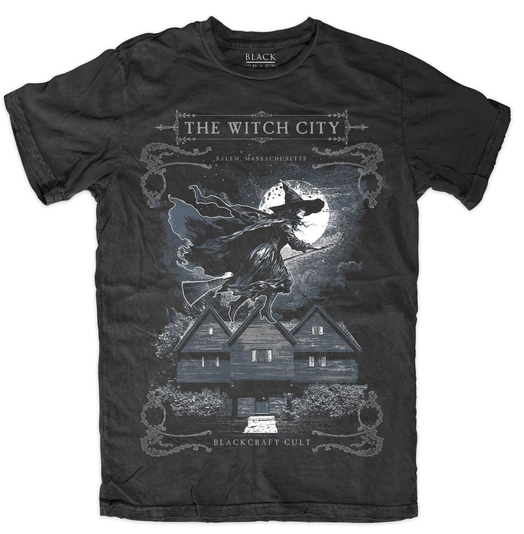 A classic black cotton tee with custom Blackcraft artwork on the front.