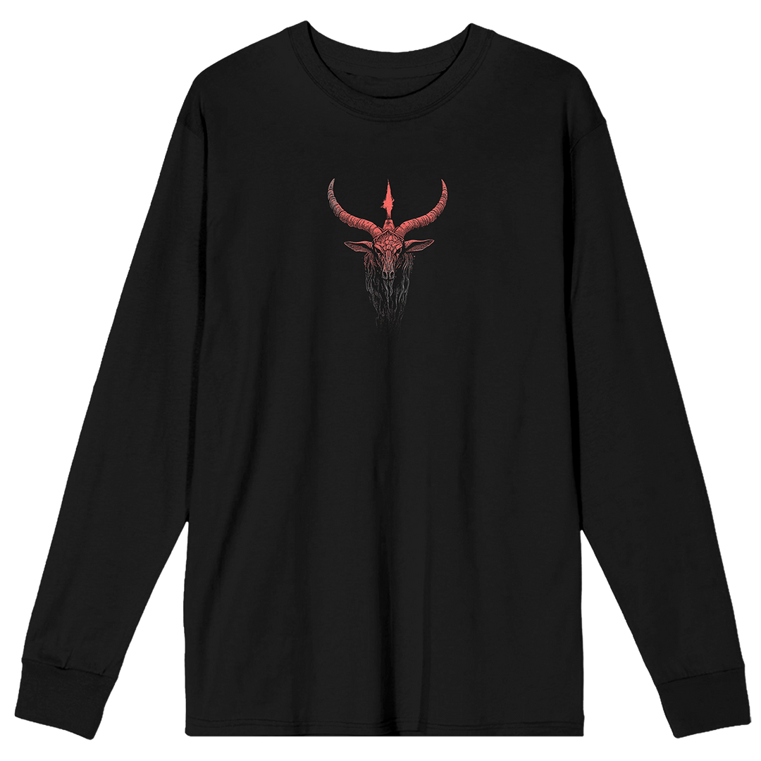 A classic black long sleeve cotton tee with custom Blackcraft artwork on the front and back. 