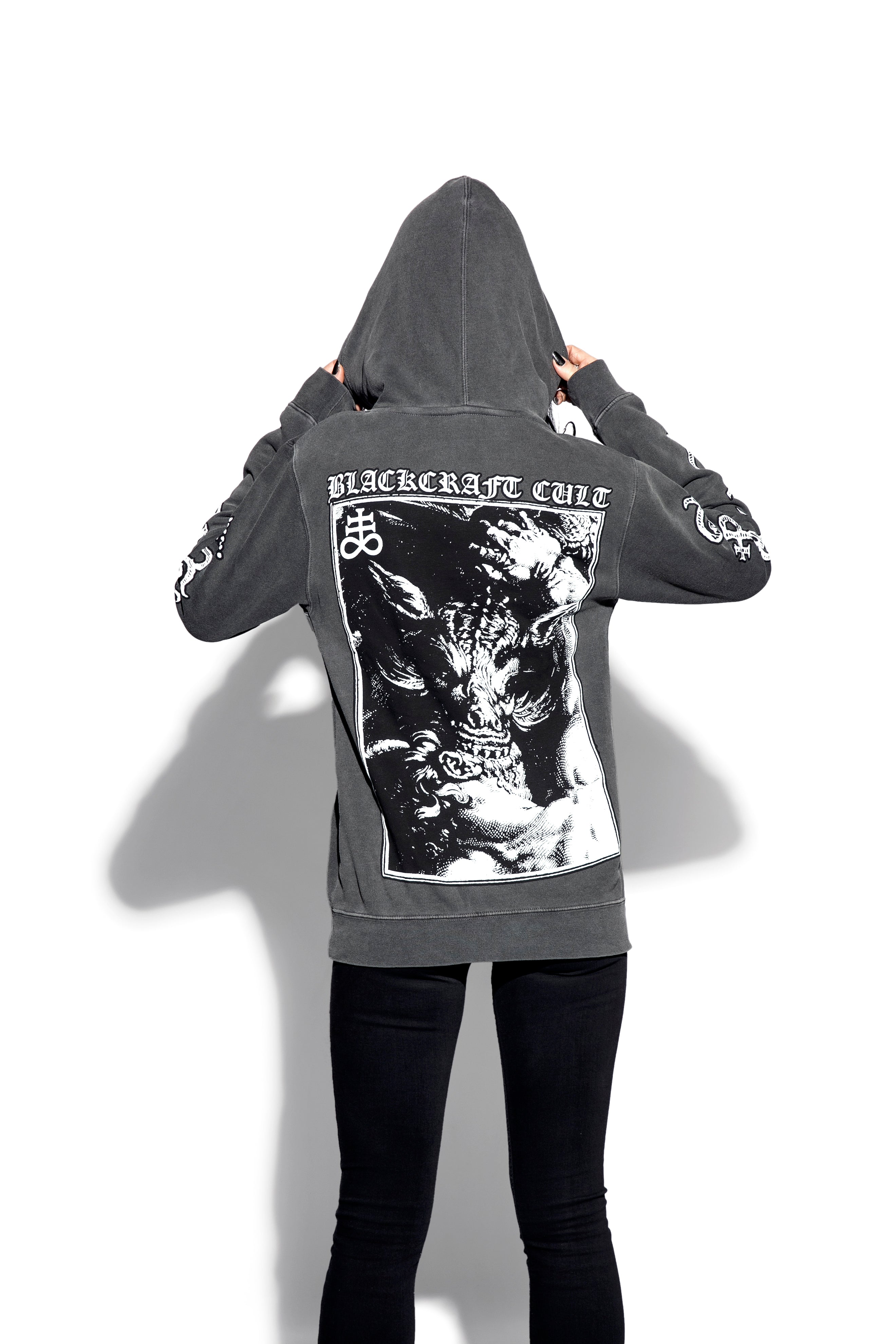 Fiend - Unisex Pigment Dyed Hooded Pullover – Blackcraft Cult