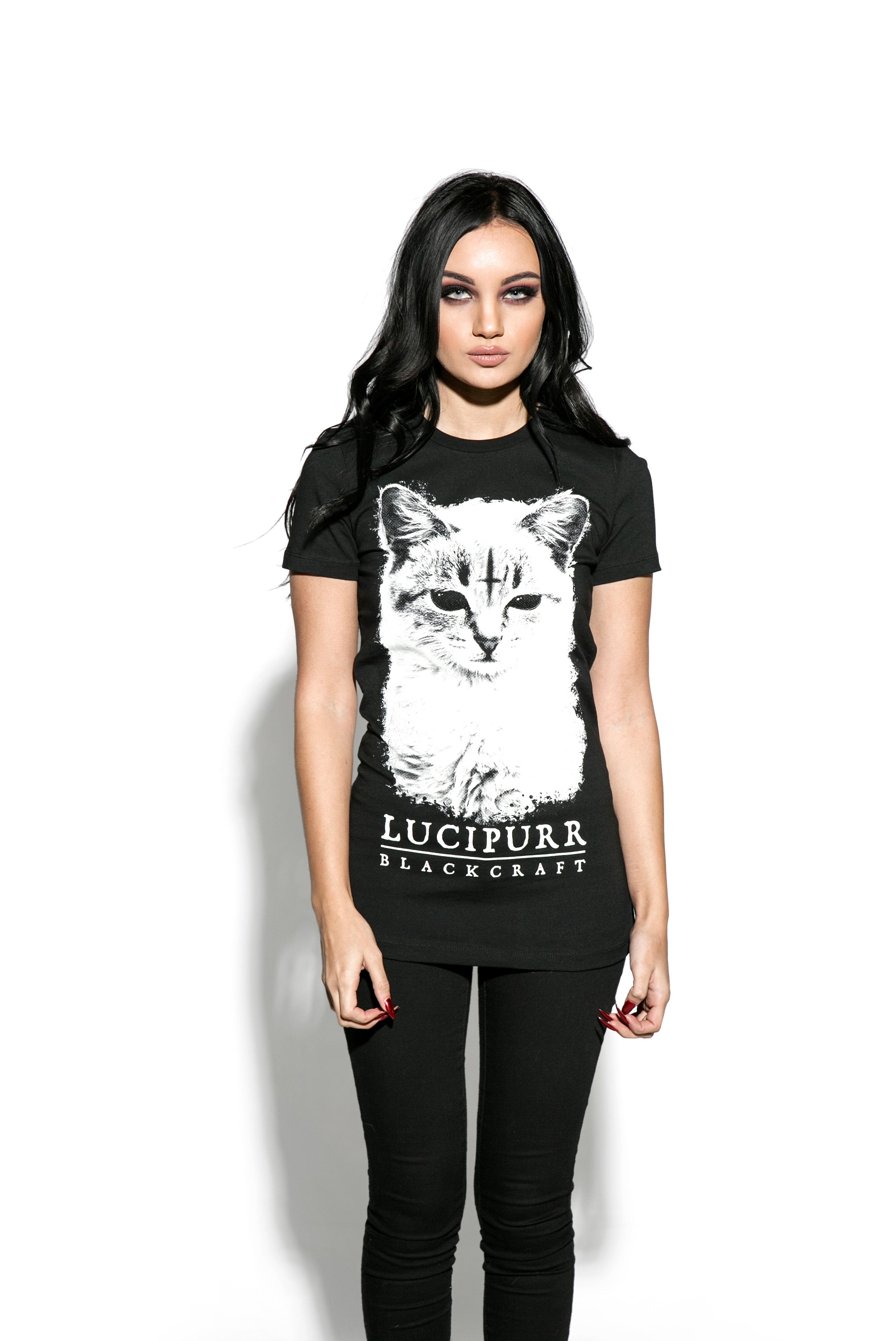 Lucipurr - Women's Tee – Blackcraft Cult