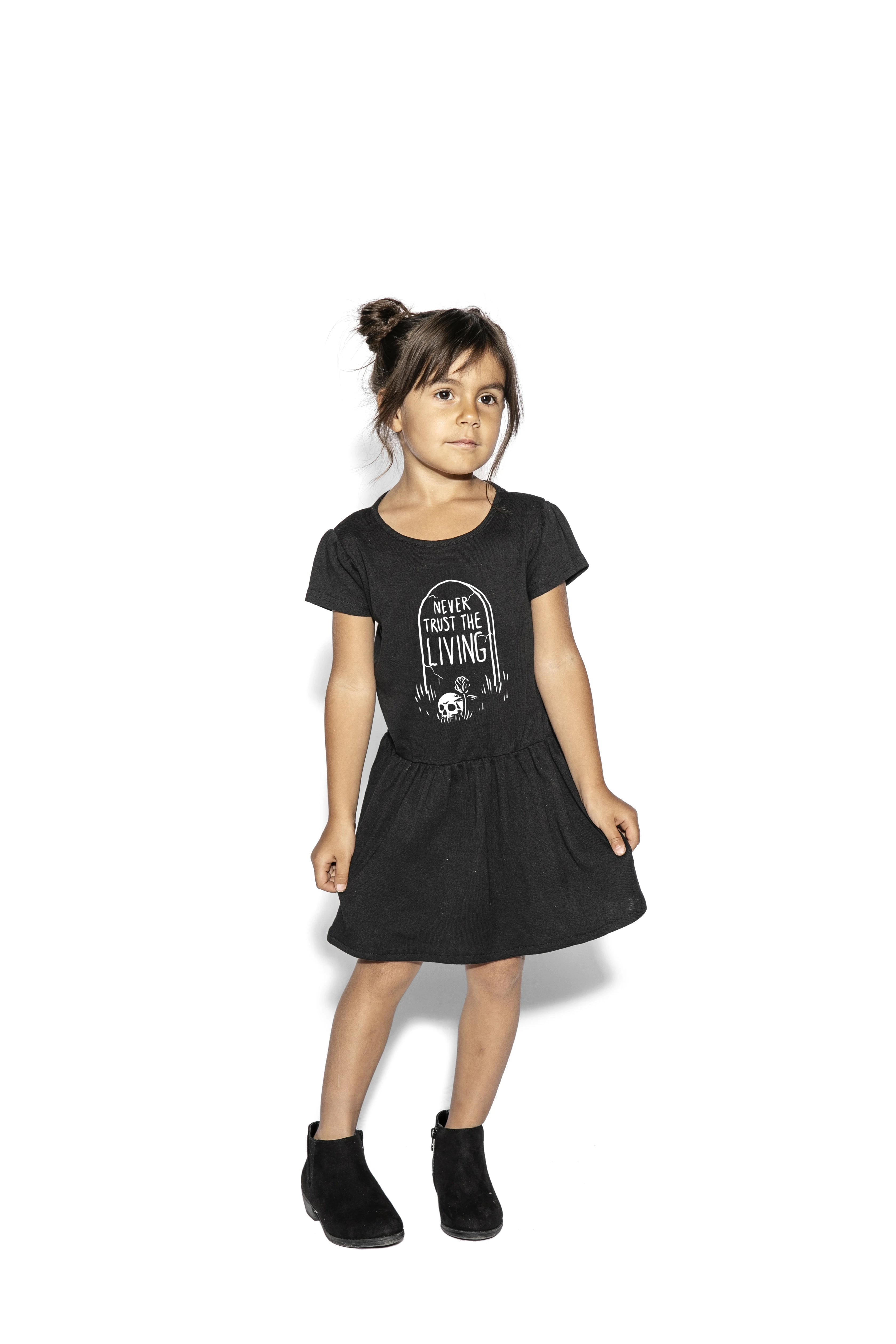 Never Trust The Living - Baby / Toddler Dress – Blackcraft Cult