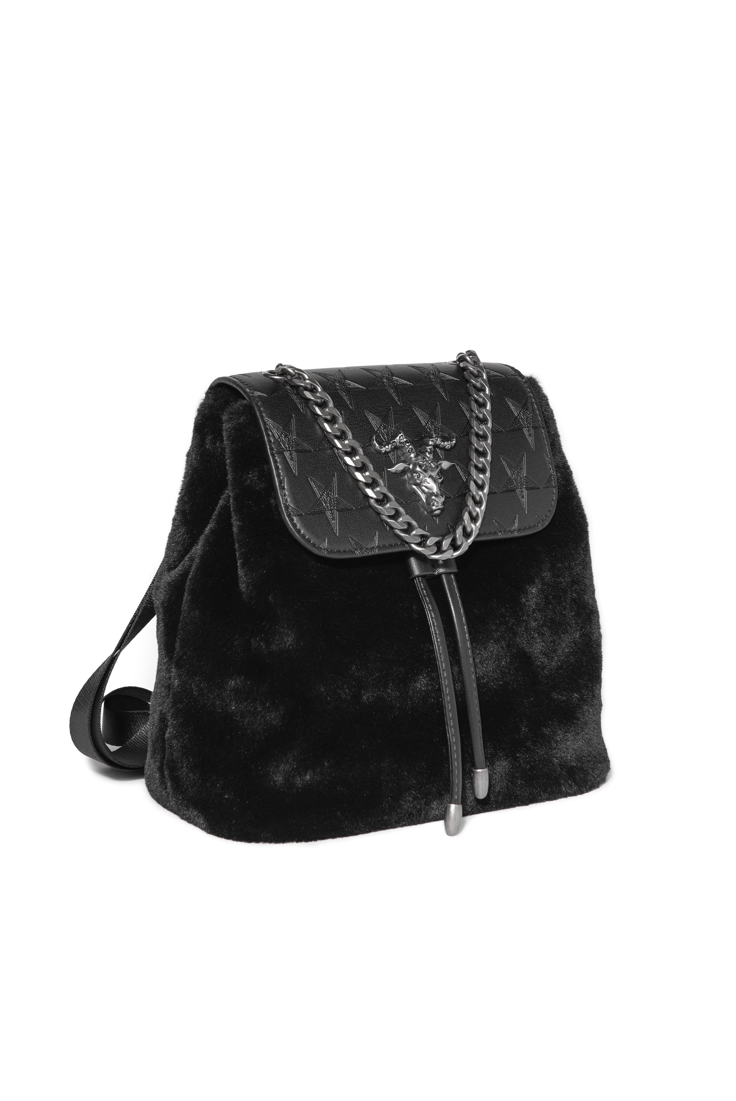 Baphomet - Mini Faux Fur Backpack – Blackcraft Cult