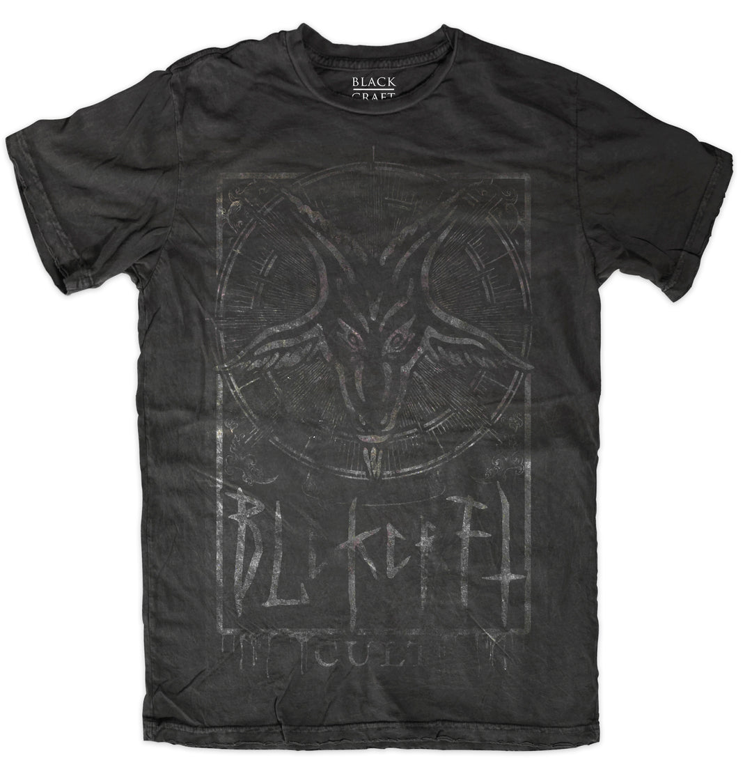 A classic black cotton tee with custom Blackcraft artwork on the front. 