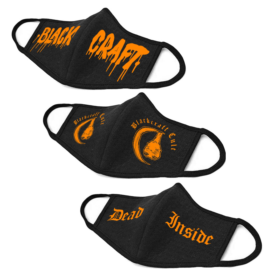 Blackcraft Orange Face Mask Collection 2 – Blackcraft Cult