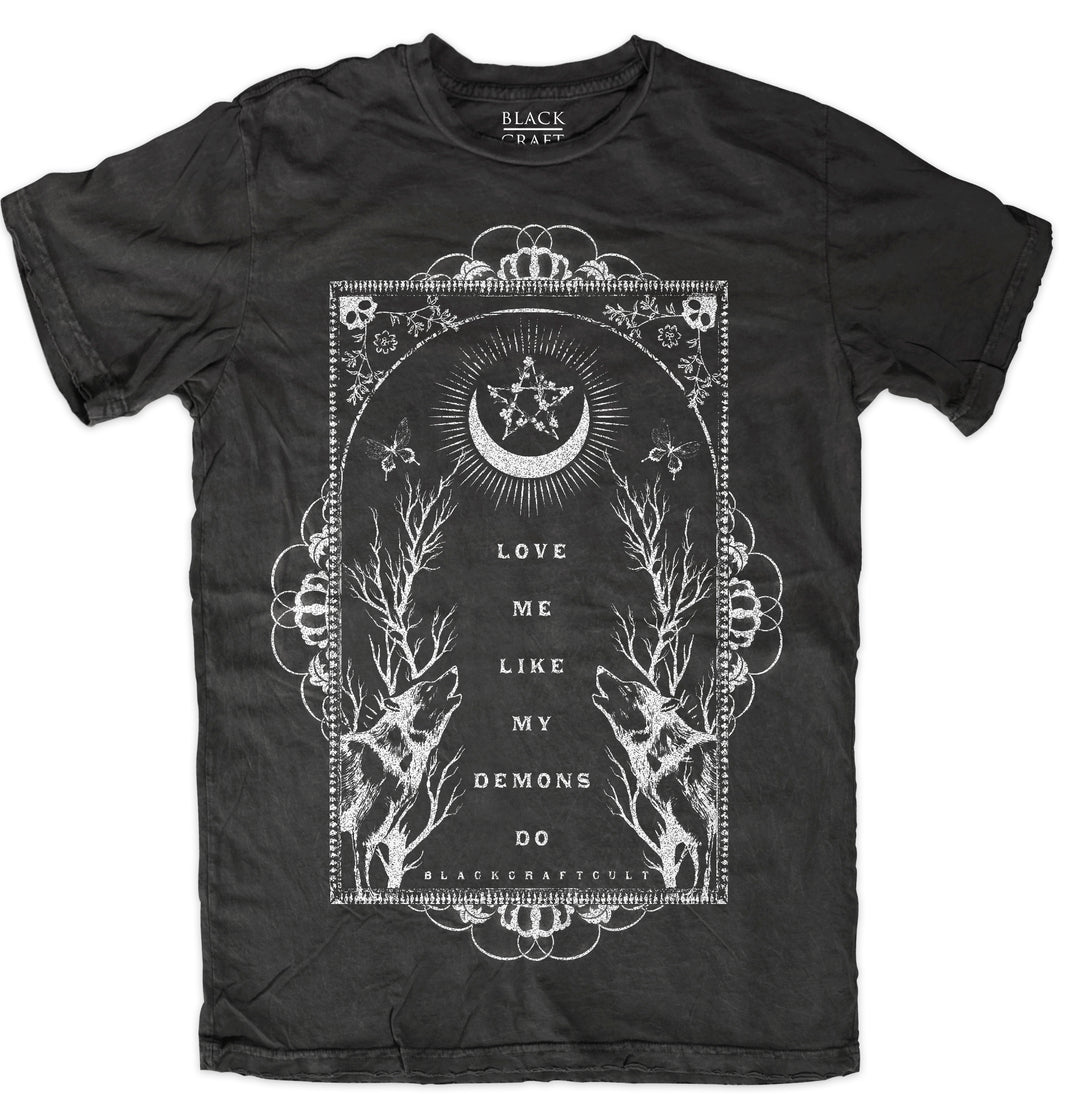 A classic black cotton tee with custom Blackcraft artwork on the front. 