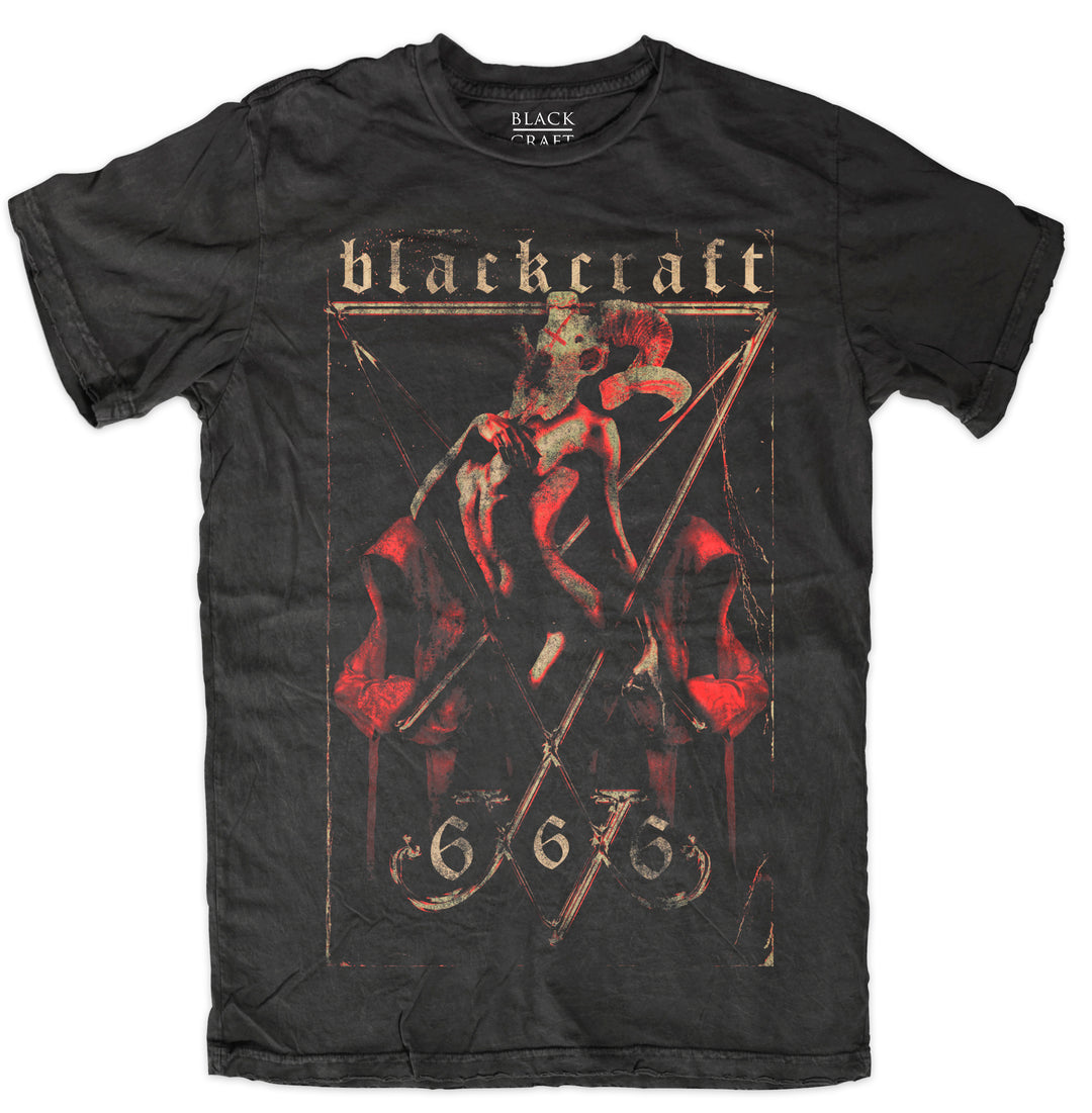 A classic black cotton tee with custom Blackcraft artwork on the front. 